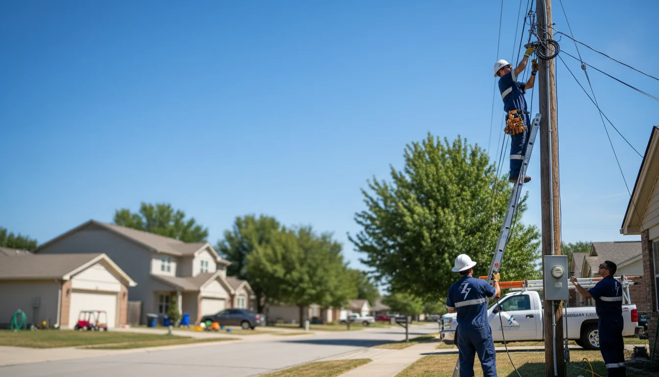 Residential electrician providing installation services in Willow Island, NE